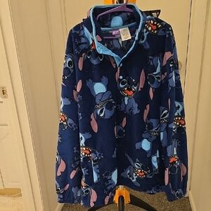 NWT Disney Blue and Pink Character Fleece Jacket